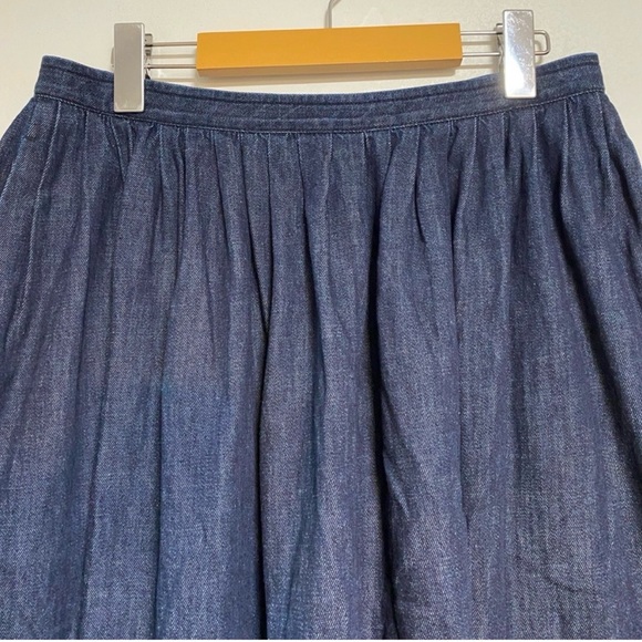 UNIQLO × Ines de la Fressange Paris Denim Midi Skirt – Size 8 / 28” Waist - Picture 4 of 6